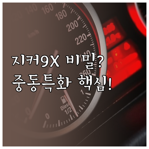 지커 9X 하이브리드 시스템과 중동 ..