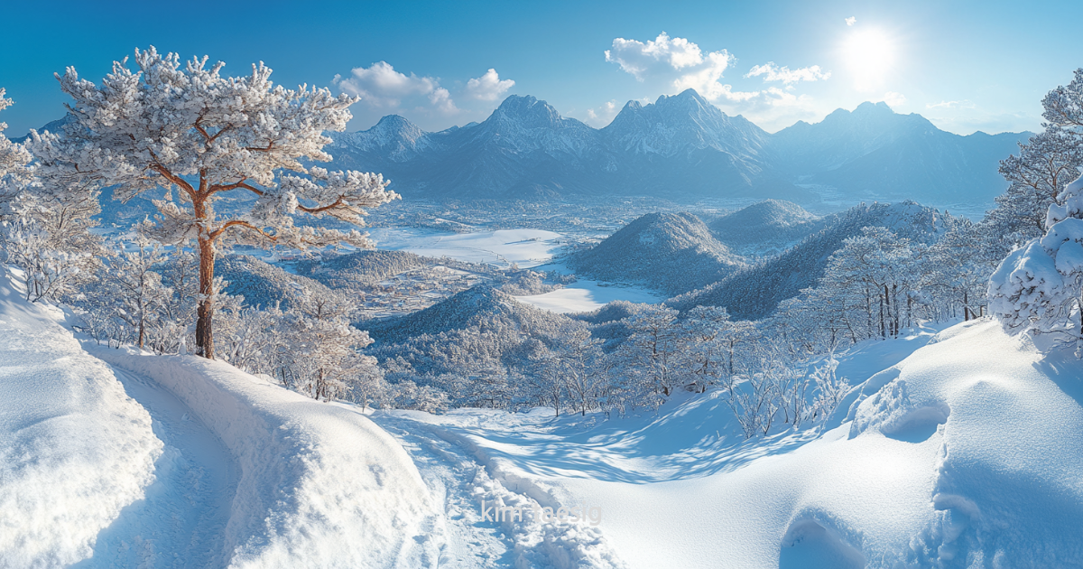 감악산의 사계절