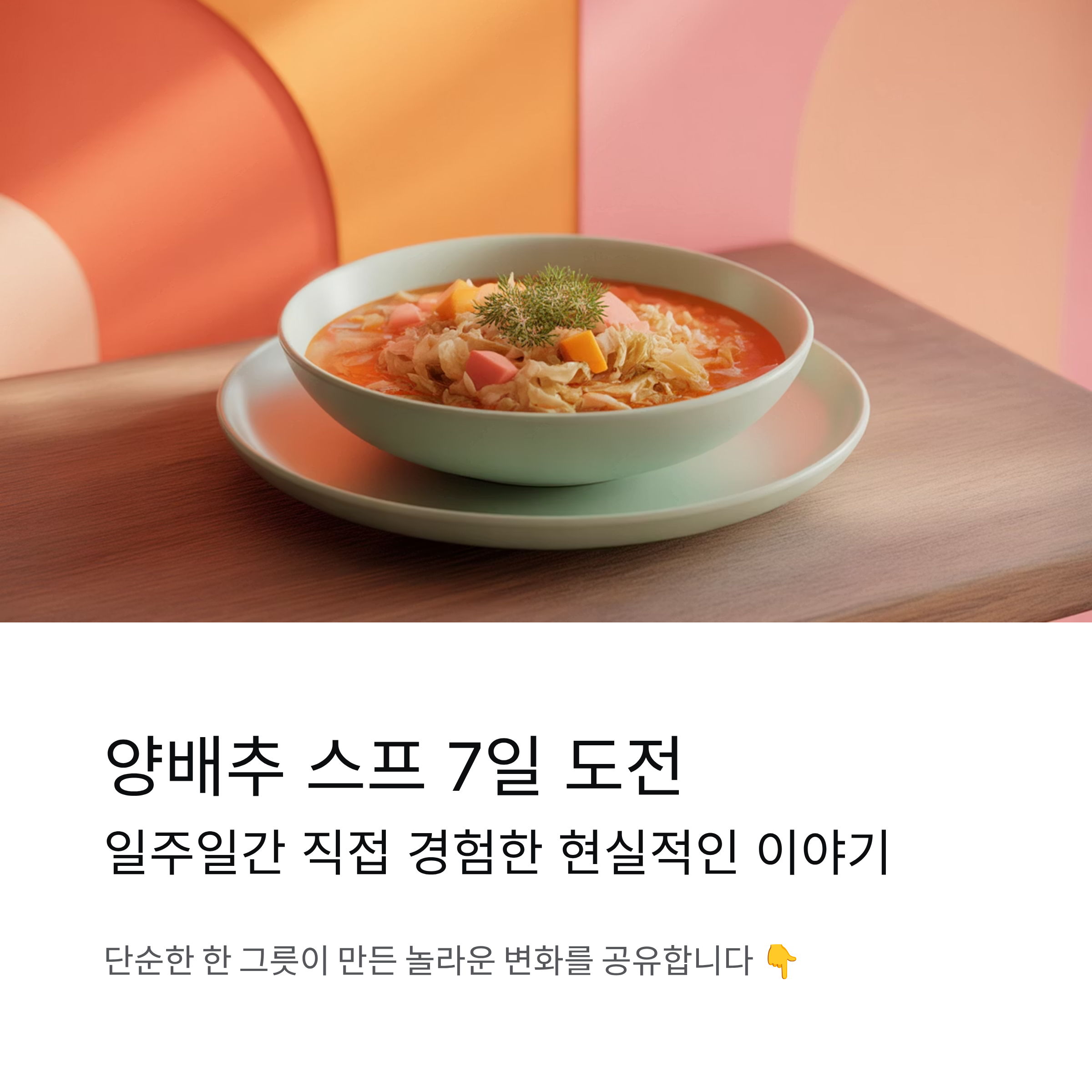 양배추 스프 다이어트 7일간 직접 해본 현실적인 경험담