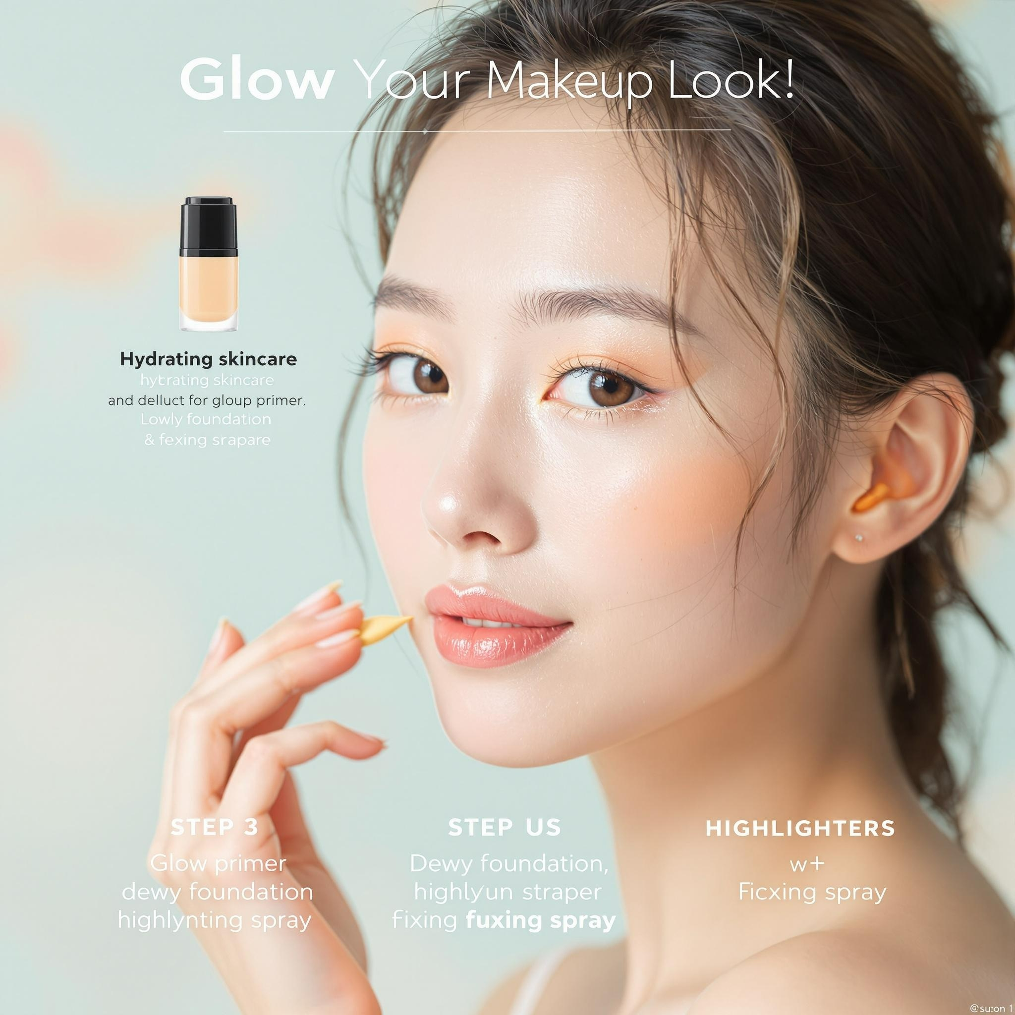 수분 광채 메이크업