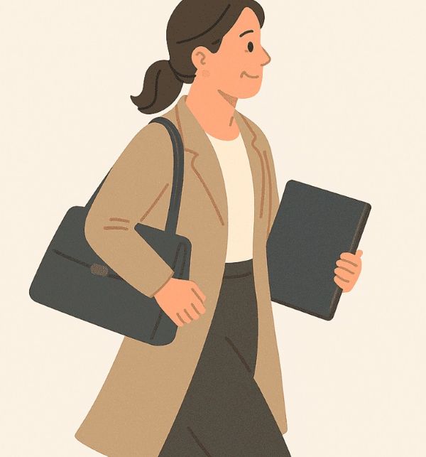 일하러 나가는 여성