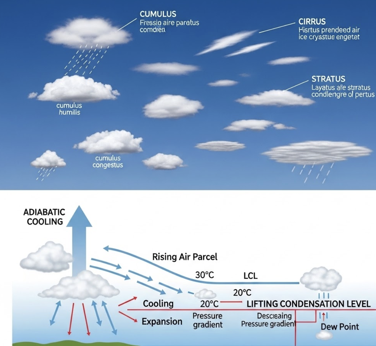 구름의 생성 원리와 종류: 하늘에 그린 수증기의 예술적 변신