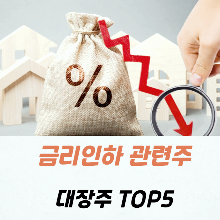 금리 인하 관련주 대장주 테마주 수혜주 TOP5