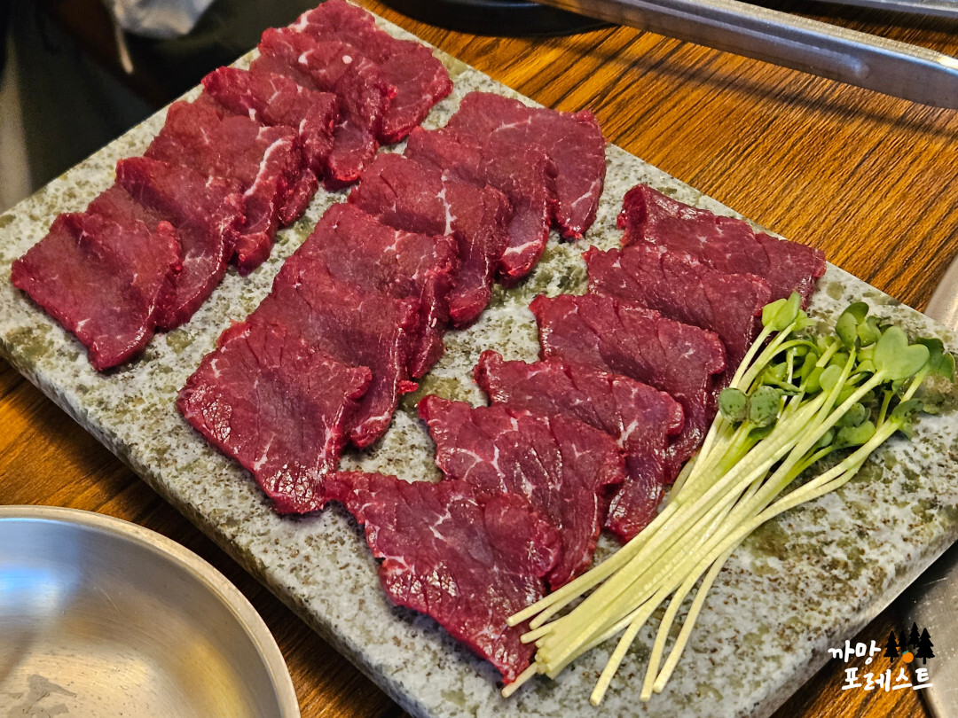 영통 태백 한우 실비 육회