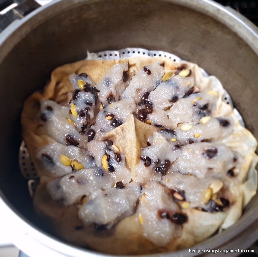 쫄깃한 감자 콩떡 완성