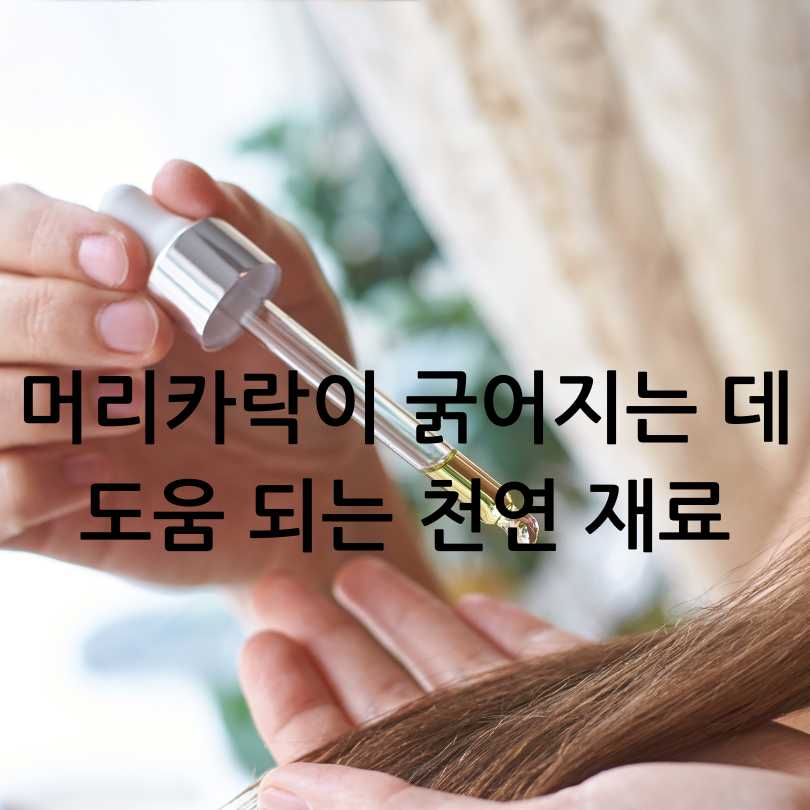 머리카락 굵어지는 방법과 가늘어지는 이유