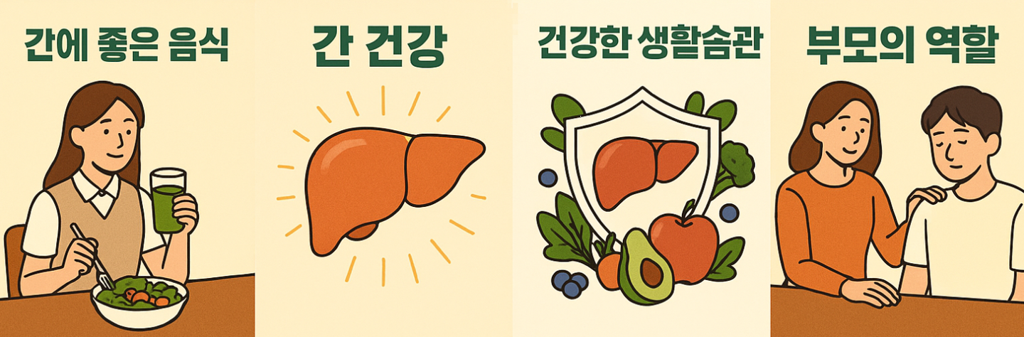 수험생 부모가 알아야 할 간 건강 (청소년식단, 피로해소, 영양소)에 대한 그림