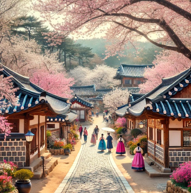 전주 한옥마을, 봄을 맞이한 고즈넉한 풍경 속으로의 초대_관련사진