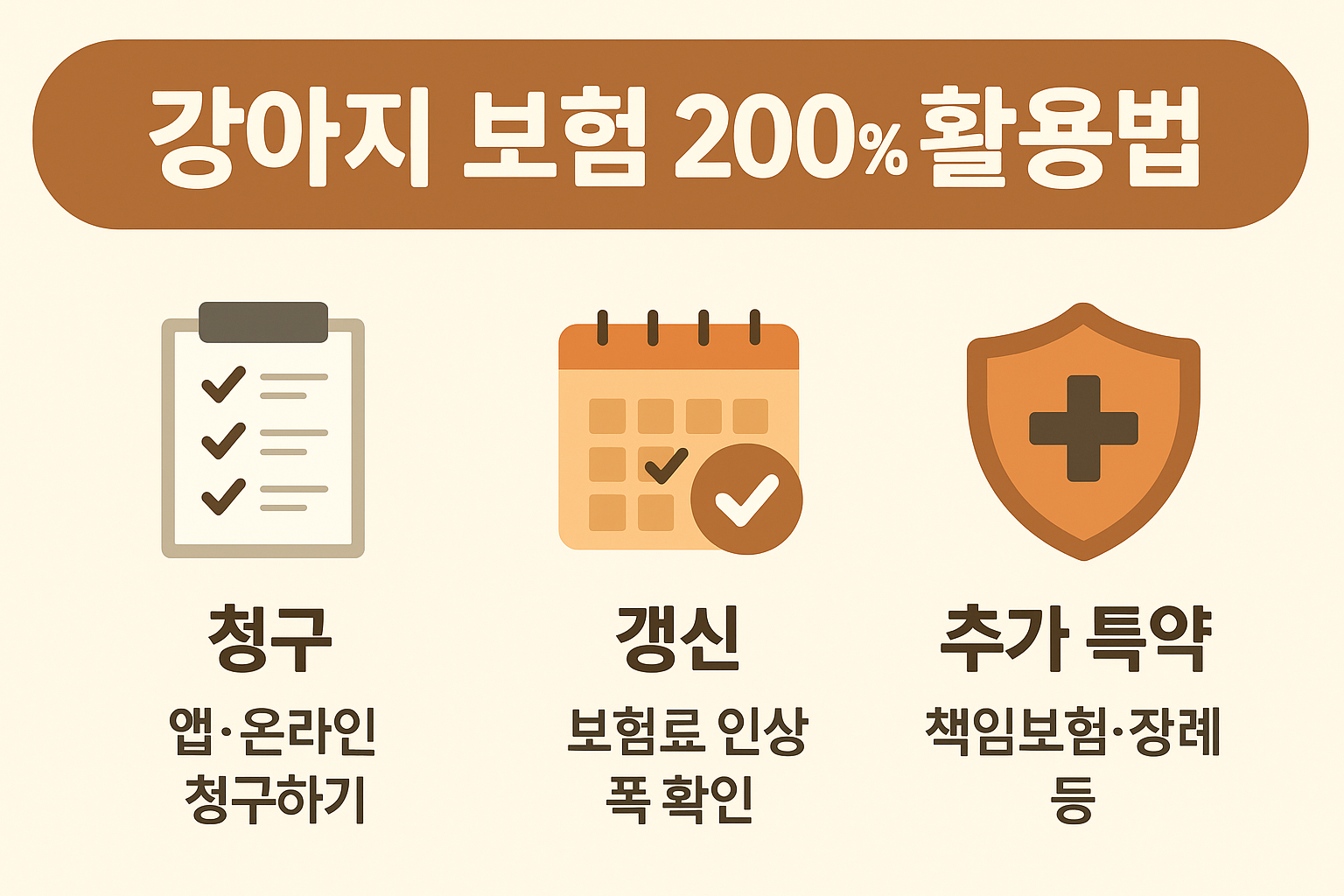 강아지 보험 200% 활용법 이미지