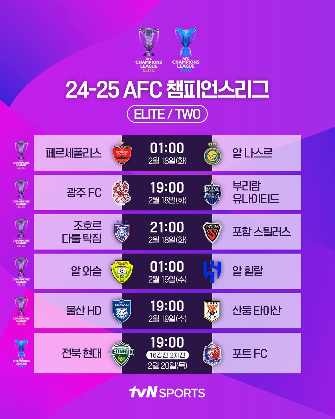 AFC 챔피언스리그 조호르 다룰 탁짐 포항