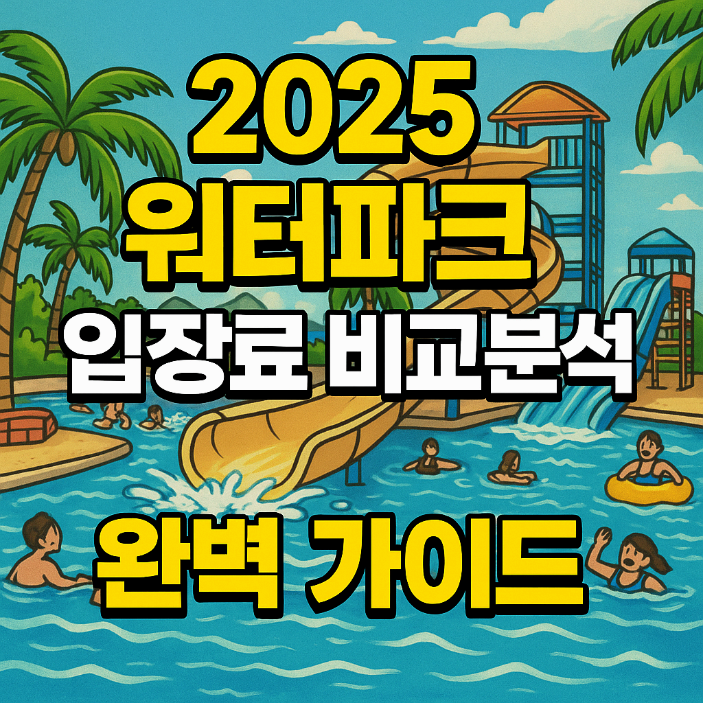 2025 전국 실외 워터파크 입장료 비교분석 완벽 가이드