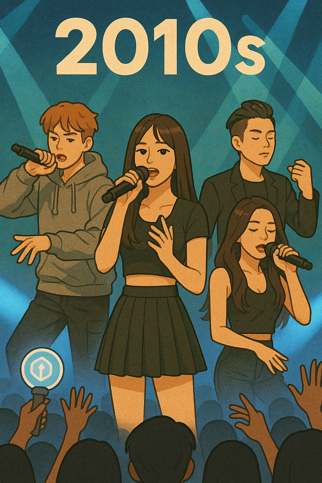 한국의 2010년대 가요계를 표현한 이미지