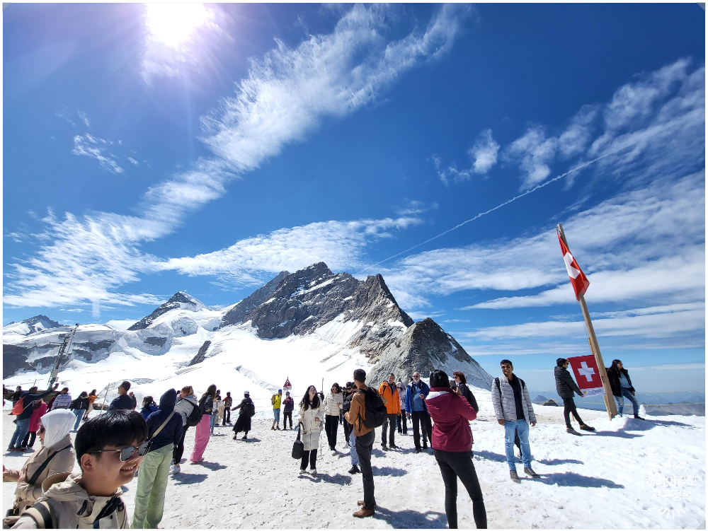 융프라우 옷 차림