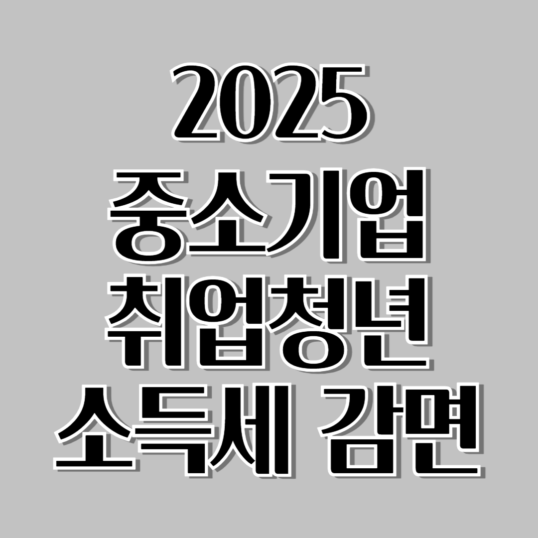 중소기업 취업청년 소득세 감면