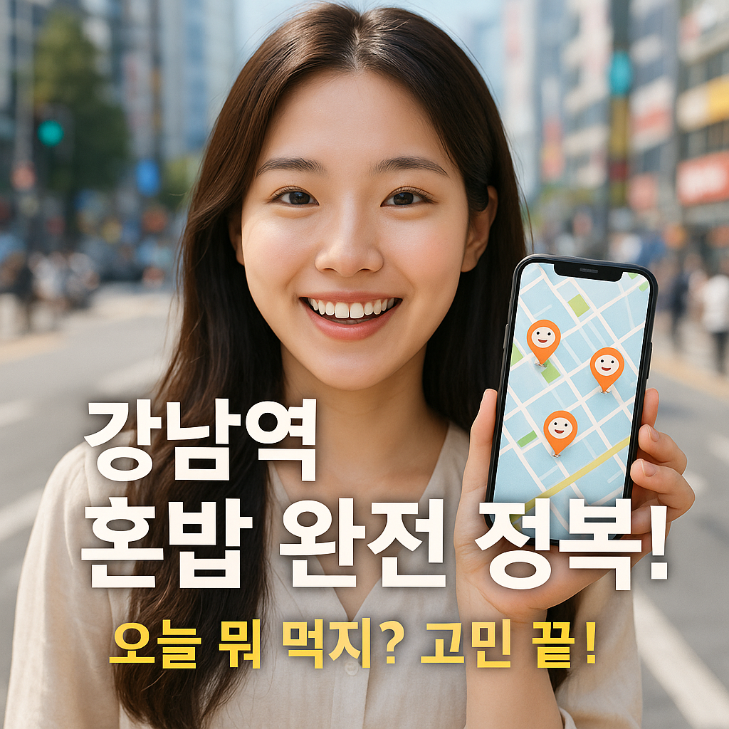 강남역 혼밥 메뉴 고민 끝! 취향저격 맛집만 엄선