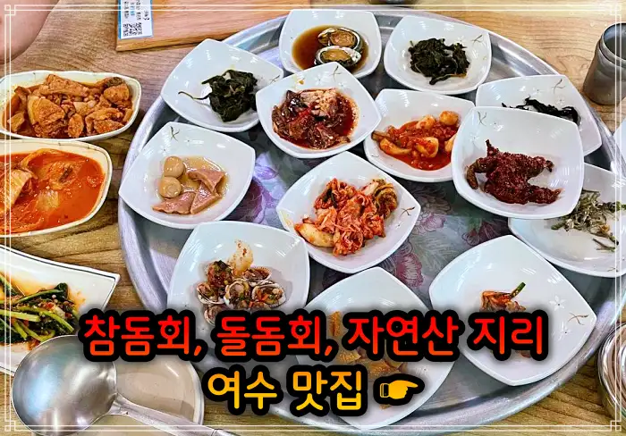 전남 여수 맛집 참돔회, 돌돔회