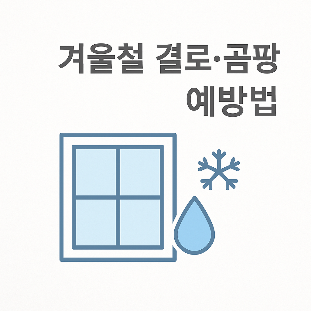 겨울철 결로·곰팡이 예방법 – 창문·벽·옷장까지 눅눅함 없이