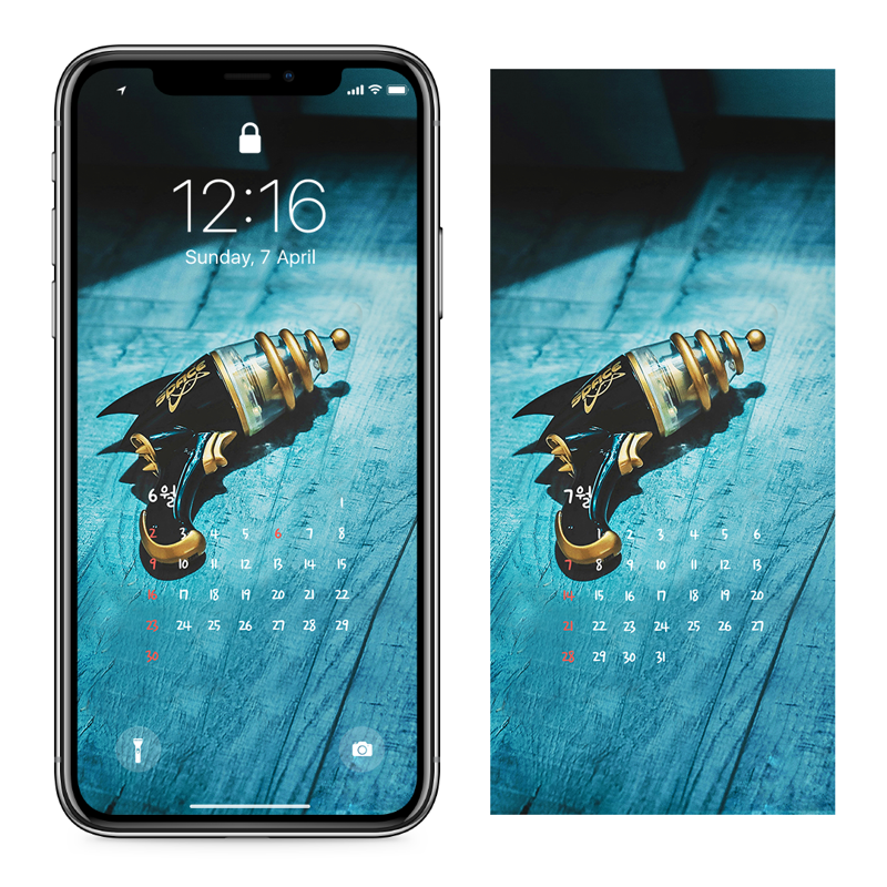 04 장난감 총 AB - 2024년6월 아이폰달력배경화면