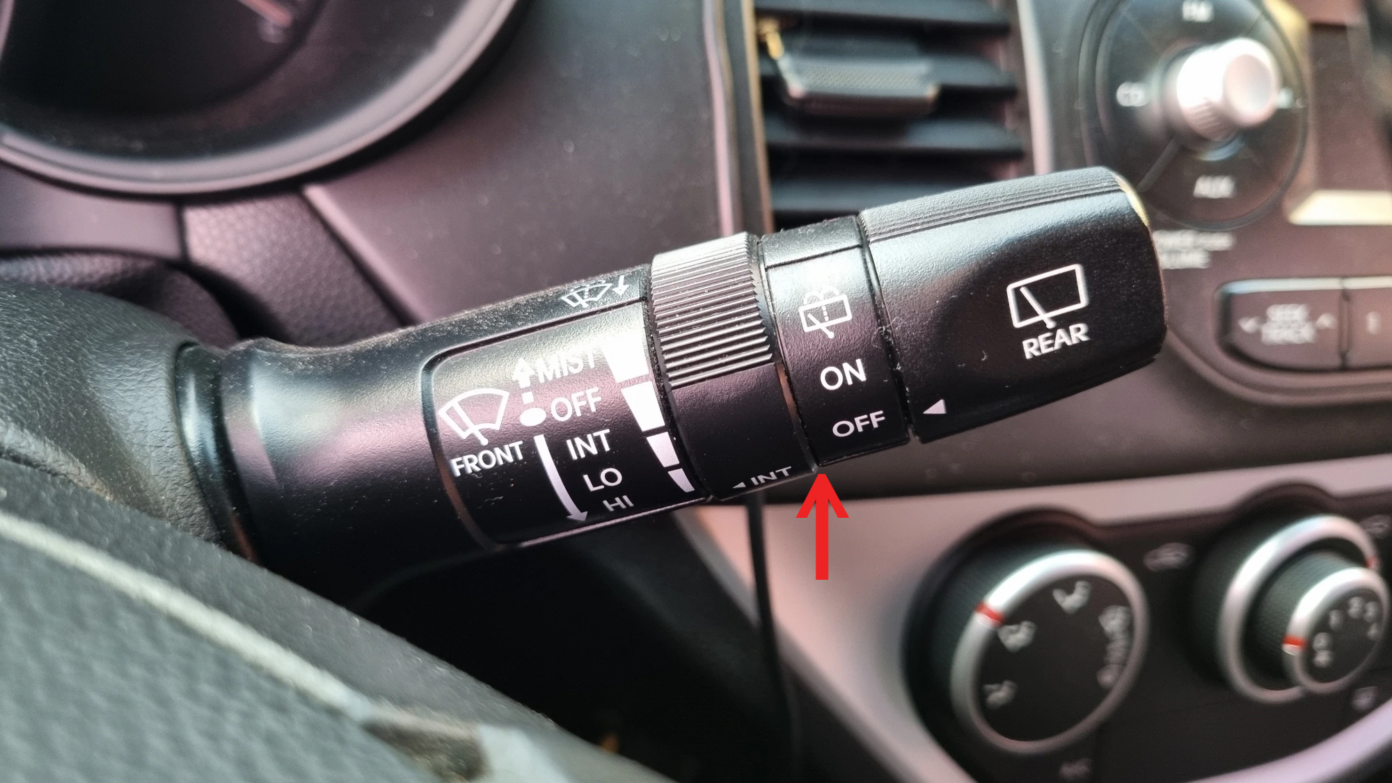 모닝 와이퍼 작동 레버 스위치