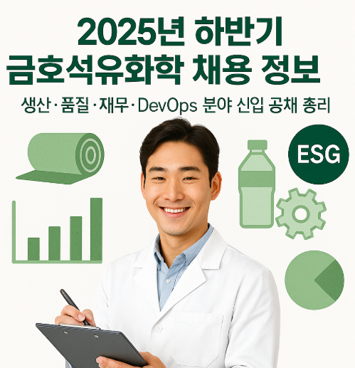 2025년 하반기 금호석유화학 채용 정보