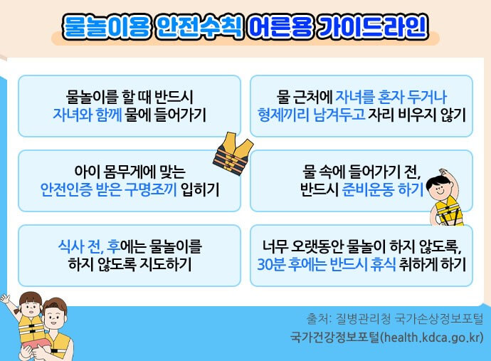 여름철 물놀이 안전수칙 총정리