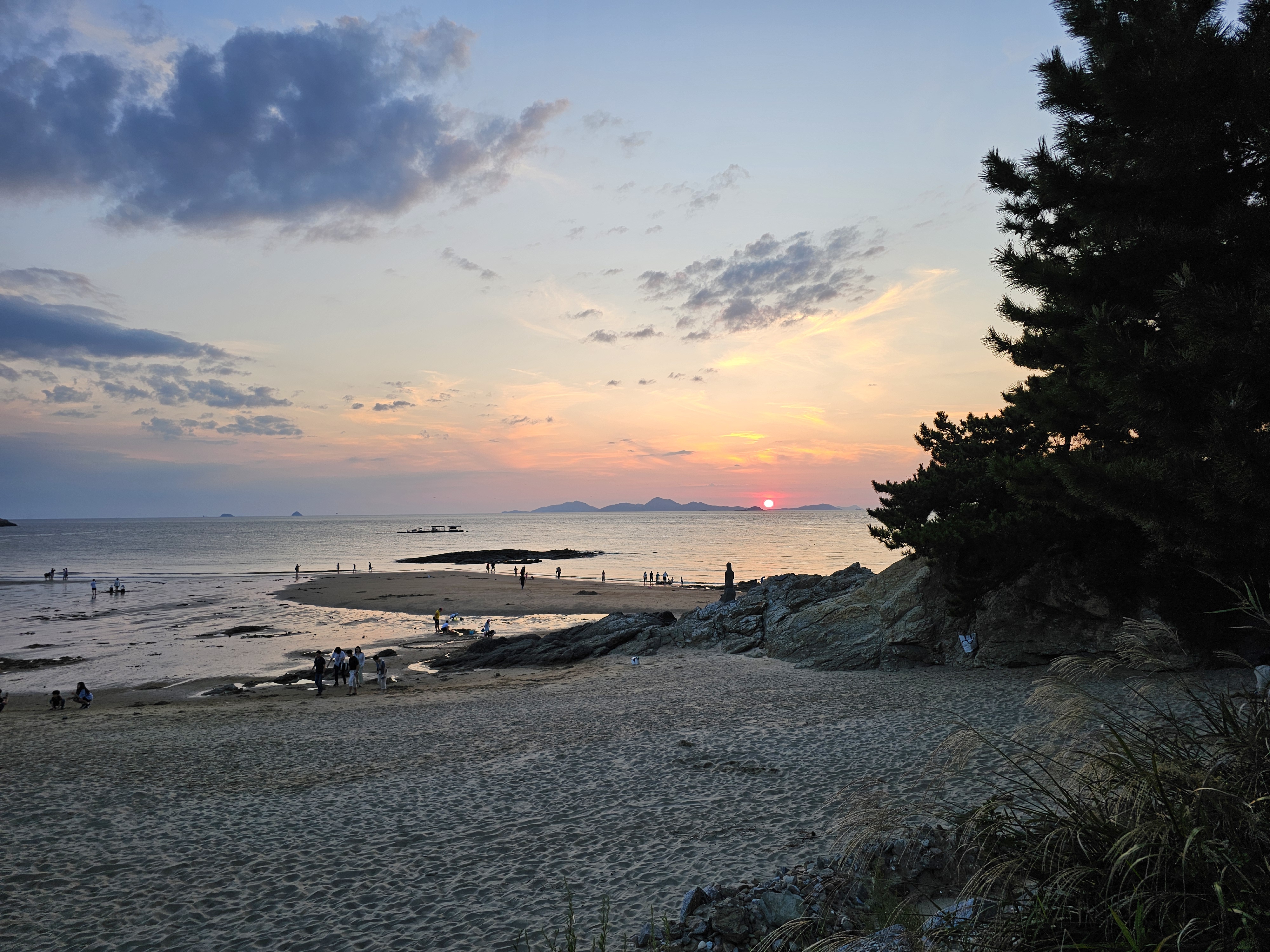 전북 변산 격포해수욕장 가을 일몰, 노을