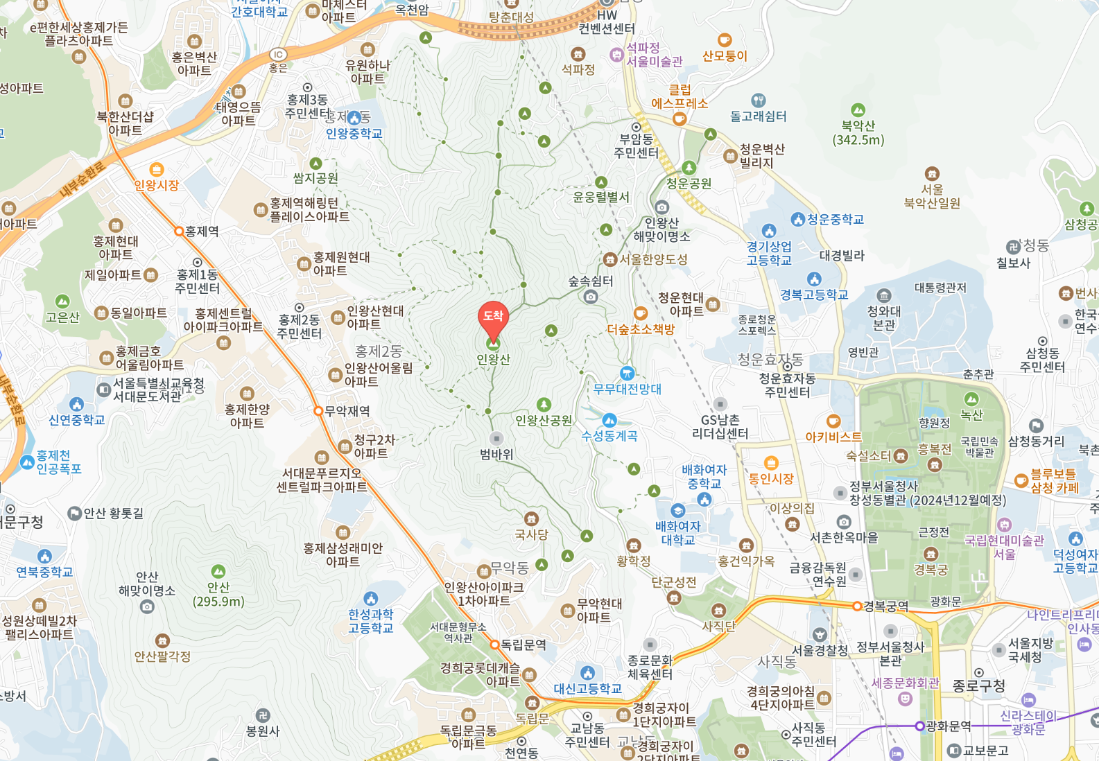 서울 해돋이 명소_인왕산