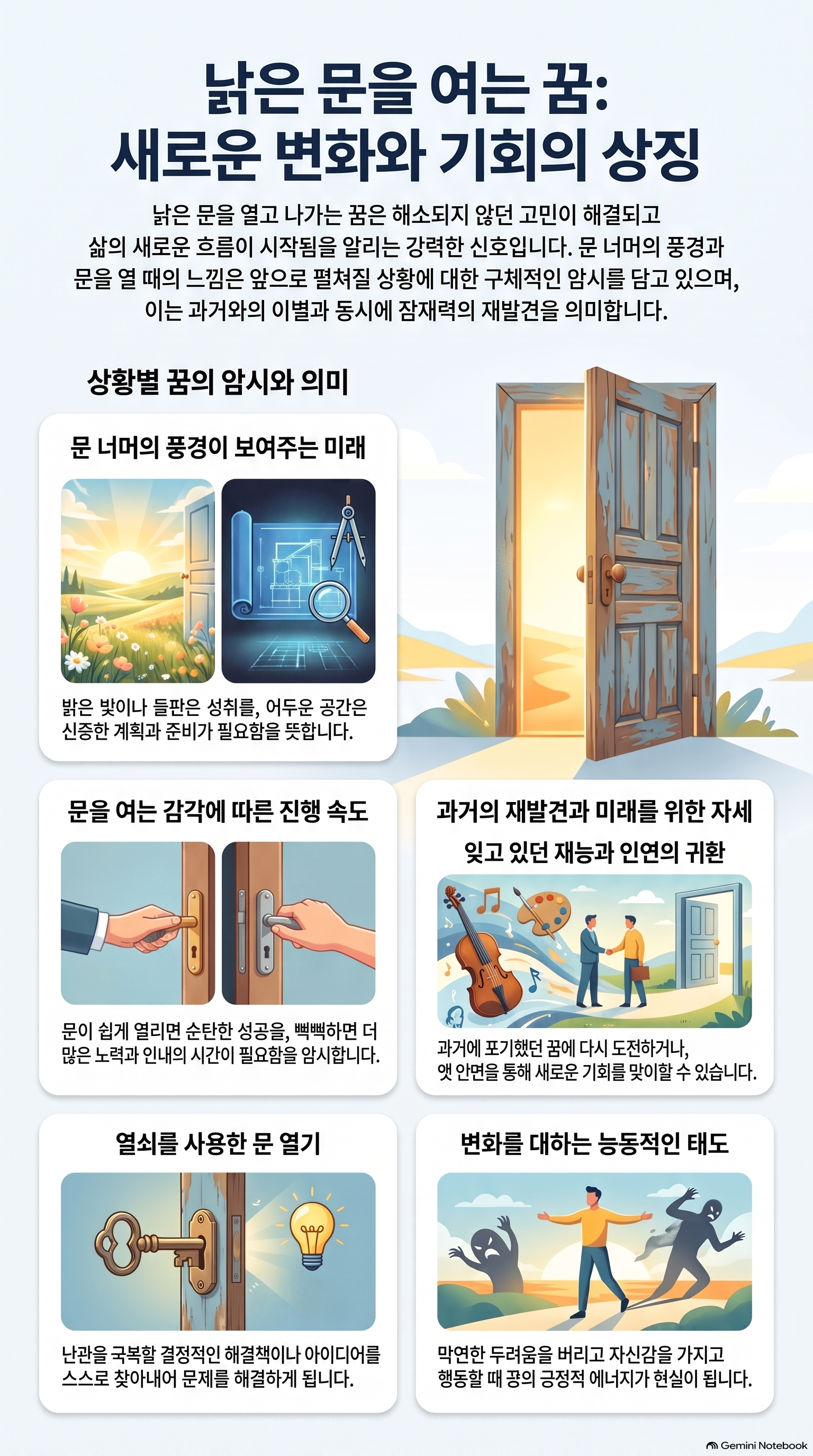 낡은 문을 여는 꿈