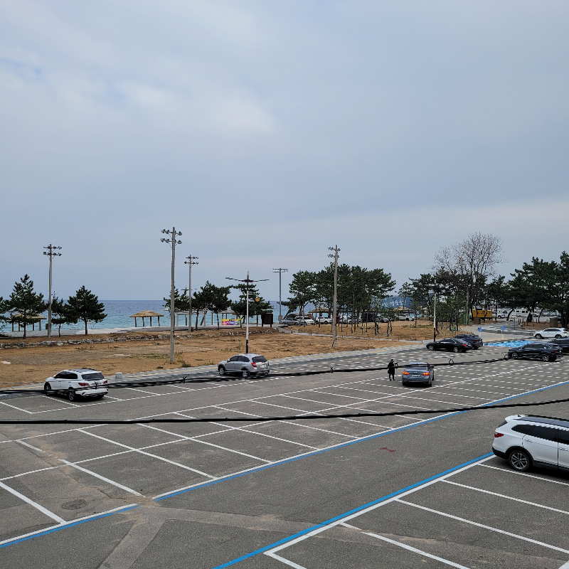 장사해수욕장 주차장