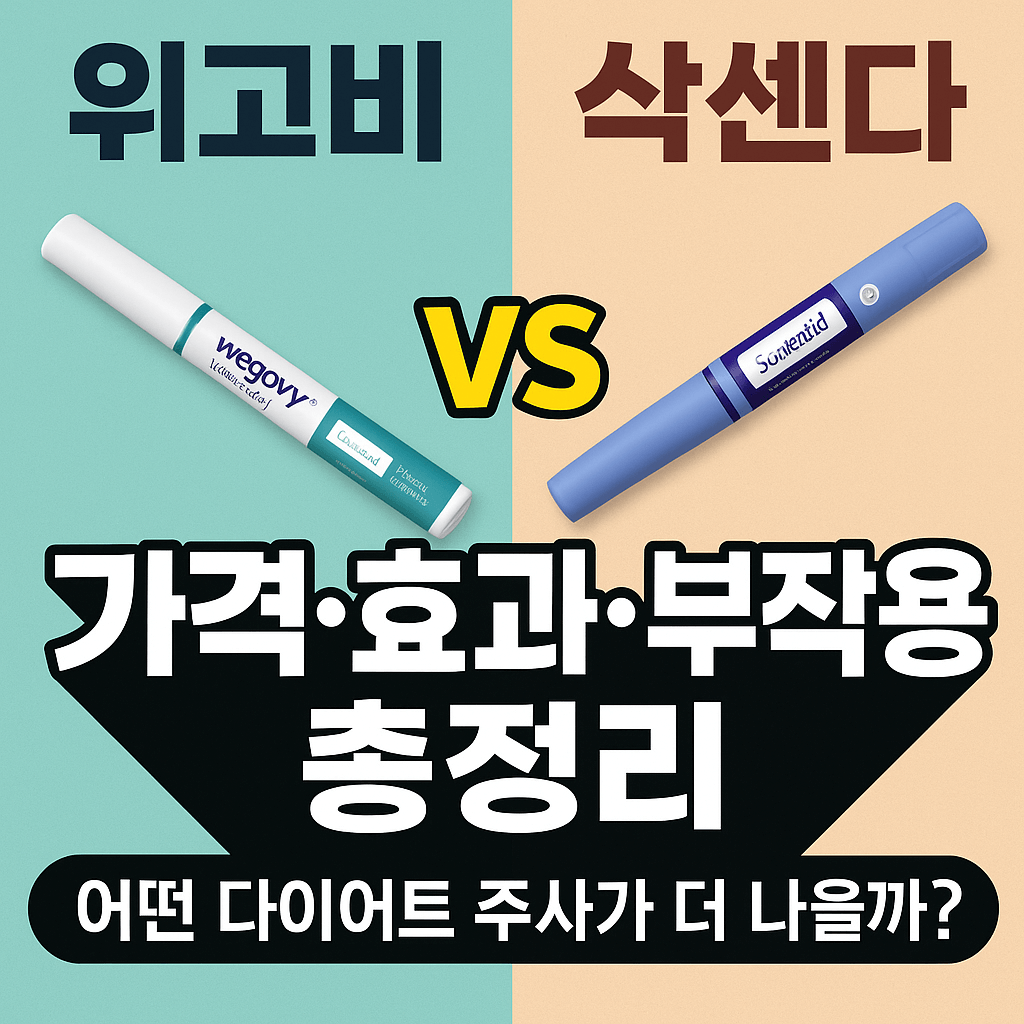 위고비 vs 삭센다, 가격&middot;효과&middot;부작용 총정리｜어떤 다이어트 주사가 더 나을까?