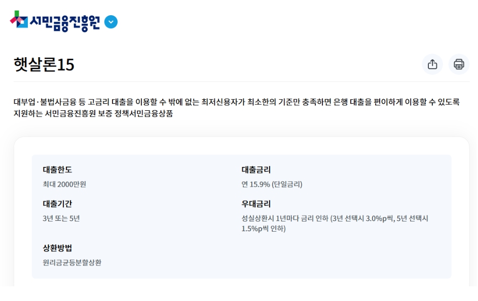 근로자 채무 통합 햇살론15, 재정 부담을 줄이는 현실적인 해결책