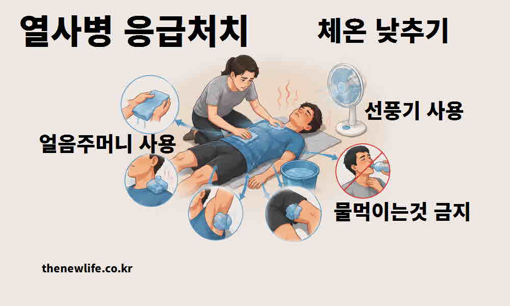 열사병 응급처치 응급처치 체온 낮추기