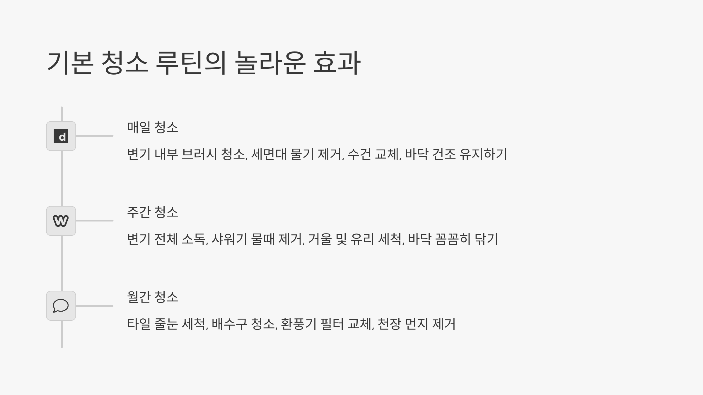 기본 청소 루틴