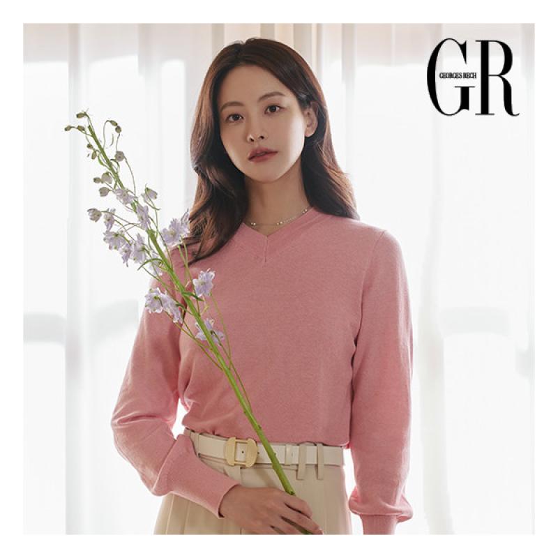 조르쥬레쉬 조르쥬 레쉬 GR 실크코튼모달 100 V넥니트 4종