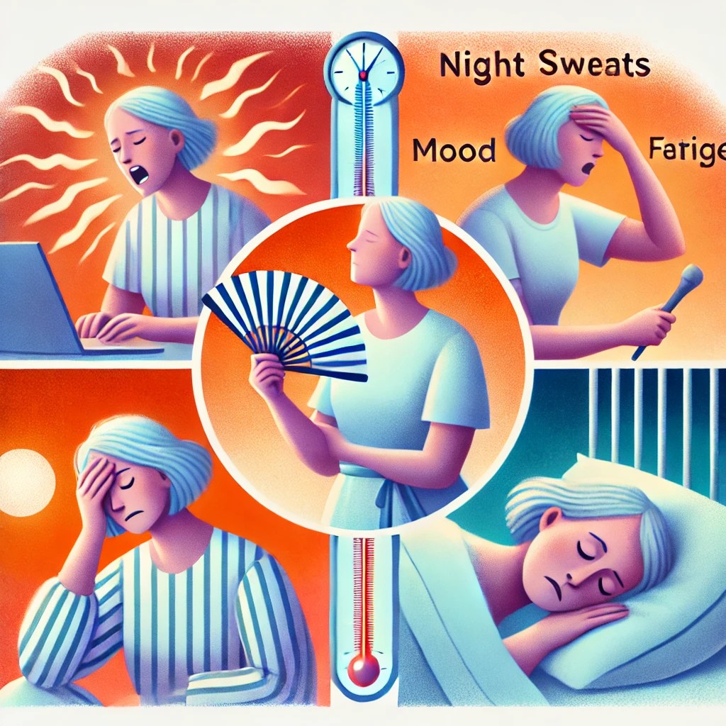 갱년기증상이 있는 여성 사진