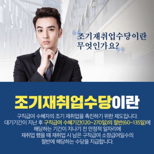조기재취업수당-포스터