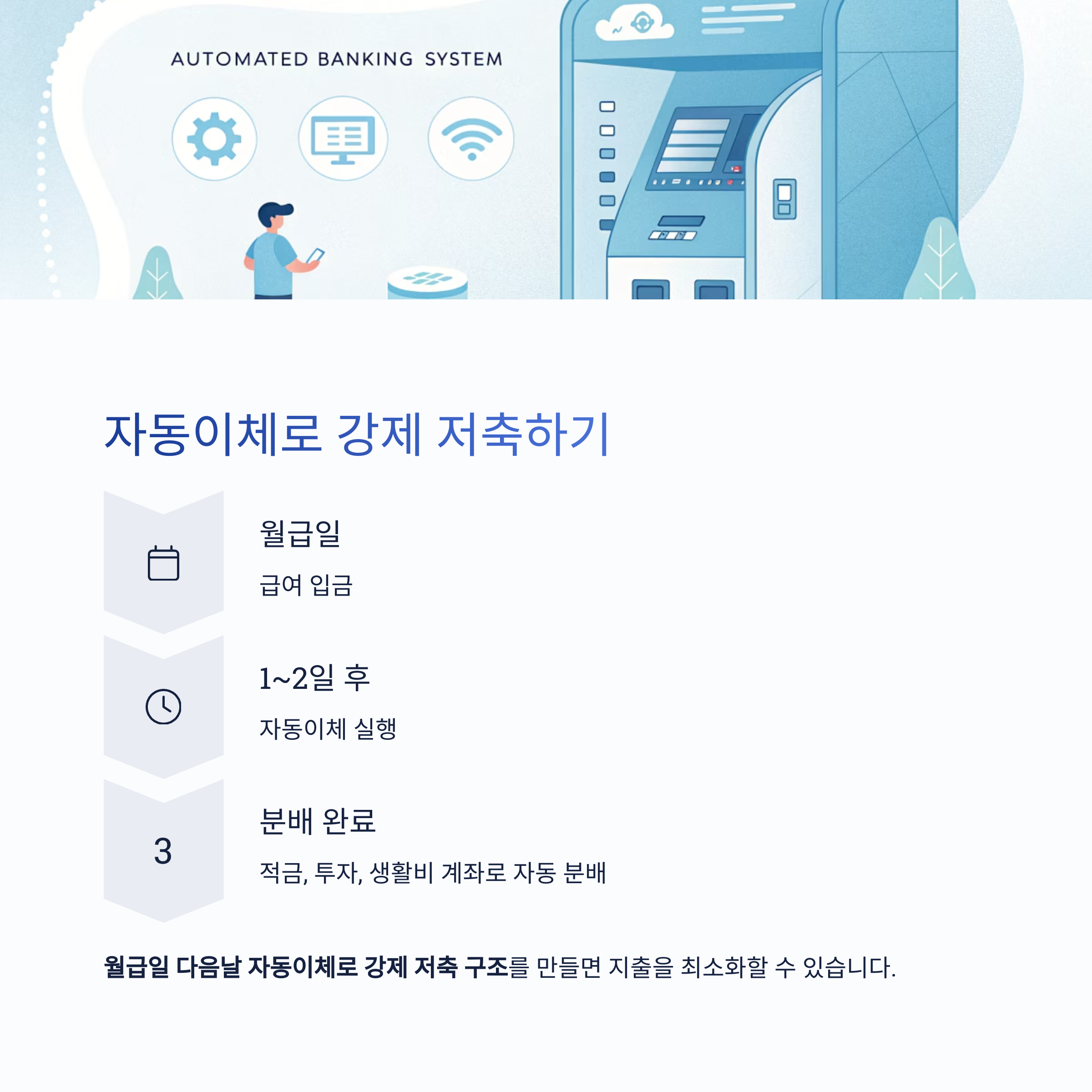 자동이체로 강제 저축하기