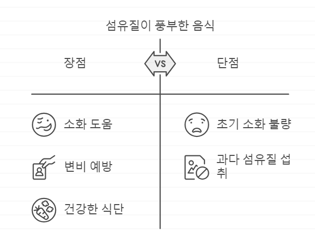 섬유질이 풍부한 음식