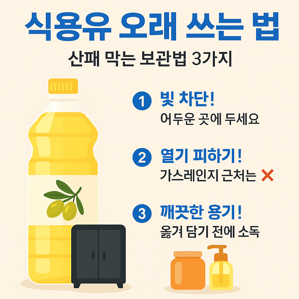 식용유 오래쓰는법