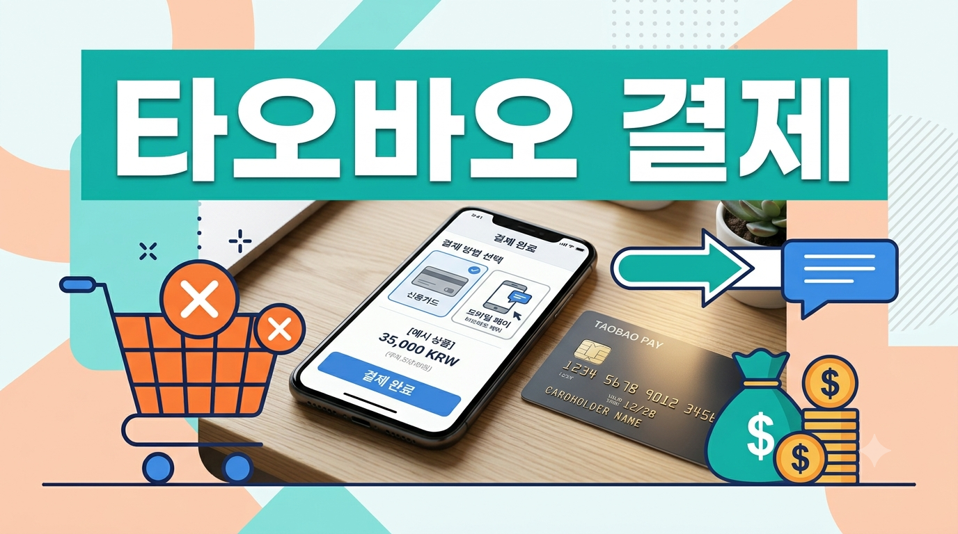 타오바오 결제 수단 카카오페이 해외카드 알리페이 비교표