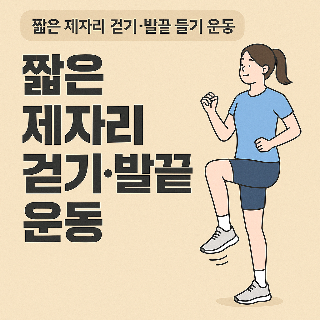 짧은 제자리 걷기·발끝 들기 운동