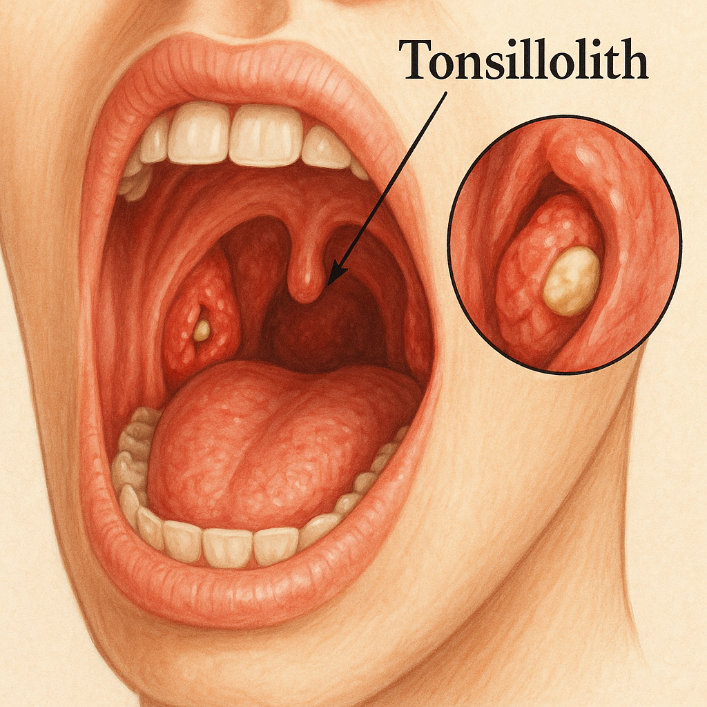 편도결석에 관련된 사진