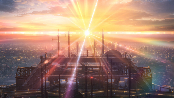 햇빛이도시전역에비춰지고있다