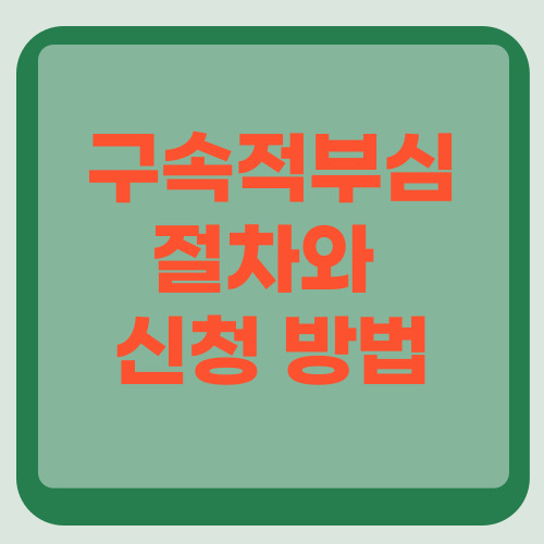 구속적부심