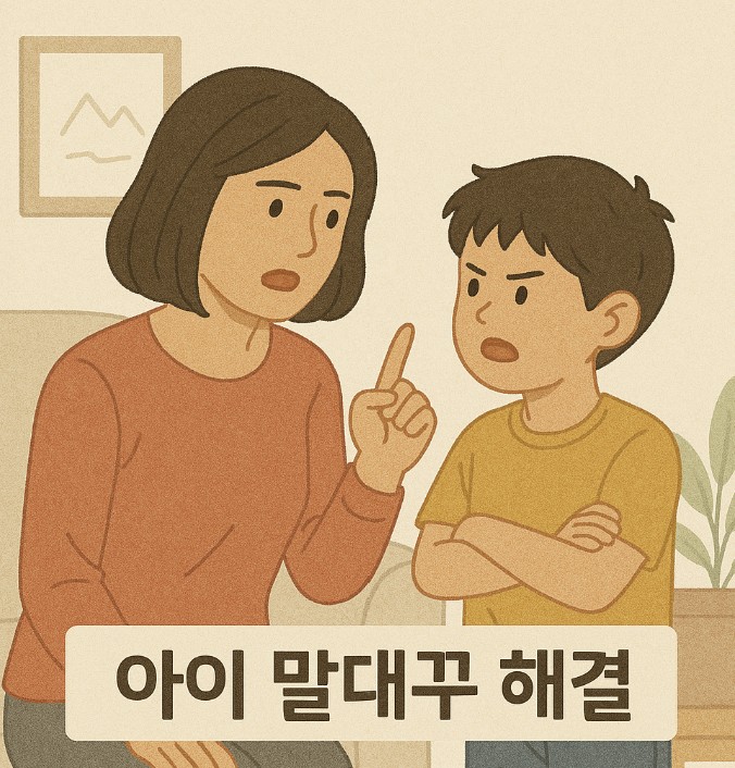 아이 말대꾸 해결 사진