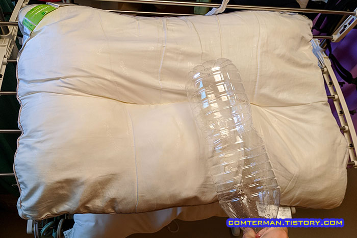 솜베게 세탁 후 뭉친 솜 풀기