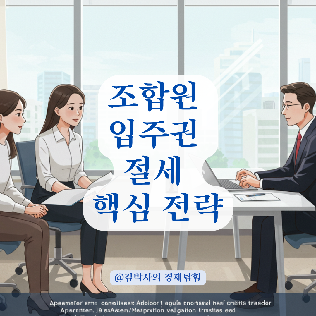 조합원 입주권 이전, 언제 어떻게 해야 유리한지 정리해봤습니다.