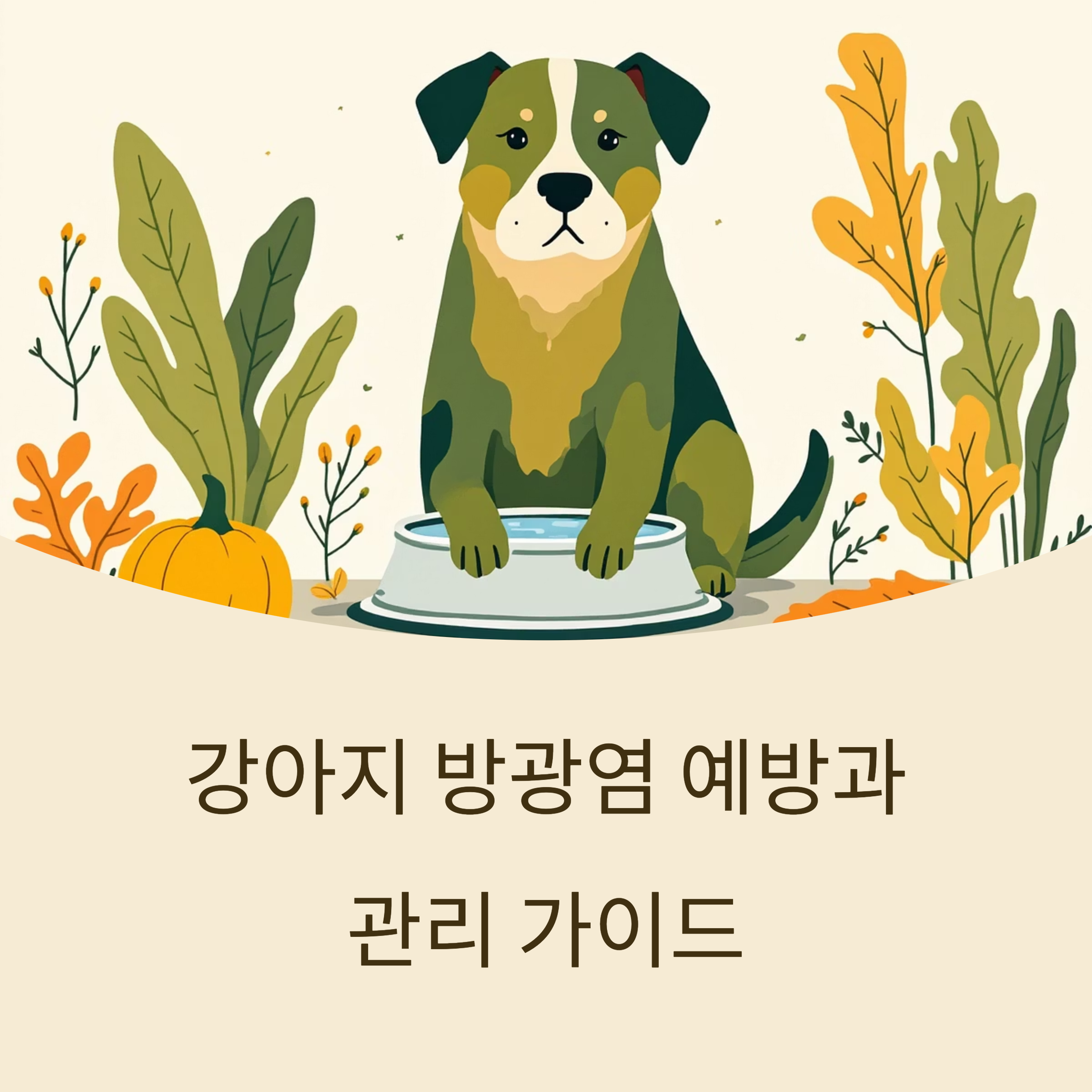 강아지 방광염 예방과 관리 가이드
