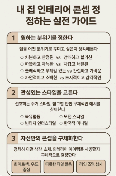 내 집 인테리어 컨셉트 정하는 실전 가이드