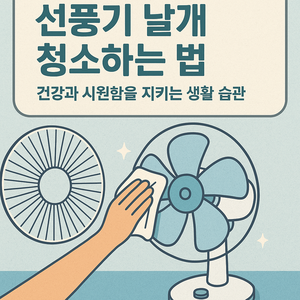 선풍기 날개 청소하는 법 – 건강과 시원함을 지키는 생활 습관